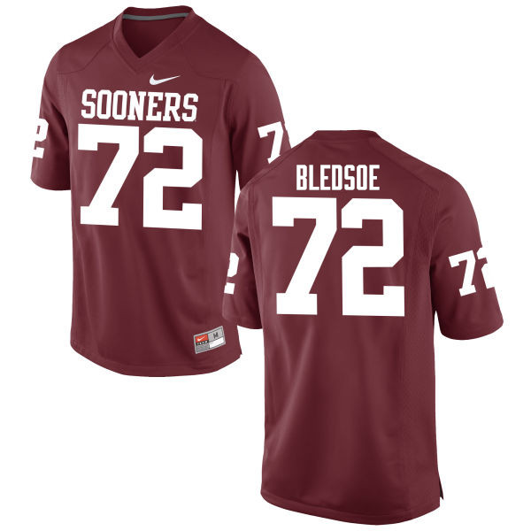 Men Oklahoma Sooners #72 Amani Bledsoe College Football Jerseys Game-Crimson